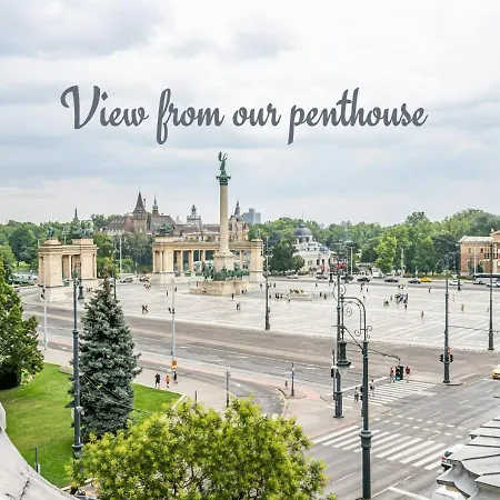 The Grand Penthouse With Stunning View To Heroes Square Apartment Budapest