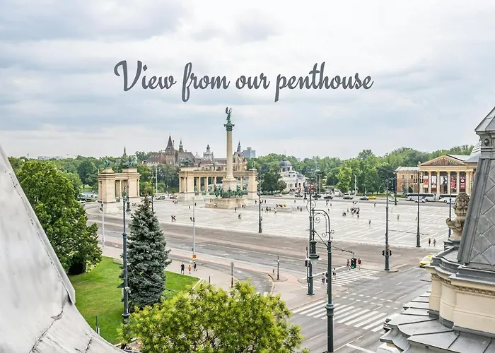 The Grand Penthouse With Stunning View To Heroes Square Lägenhet Budapest